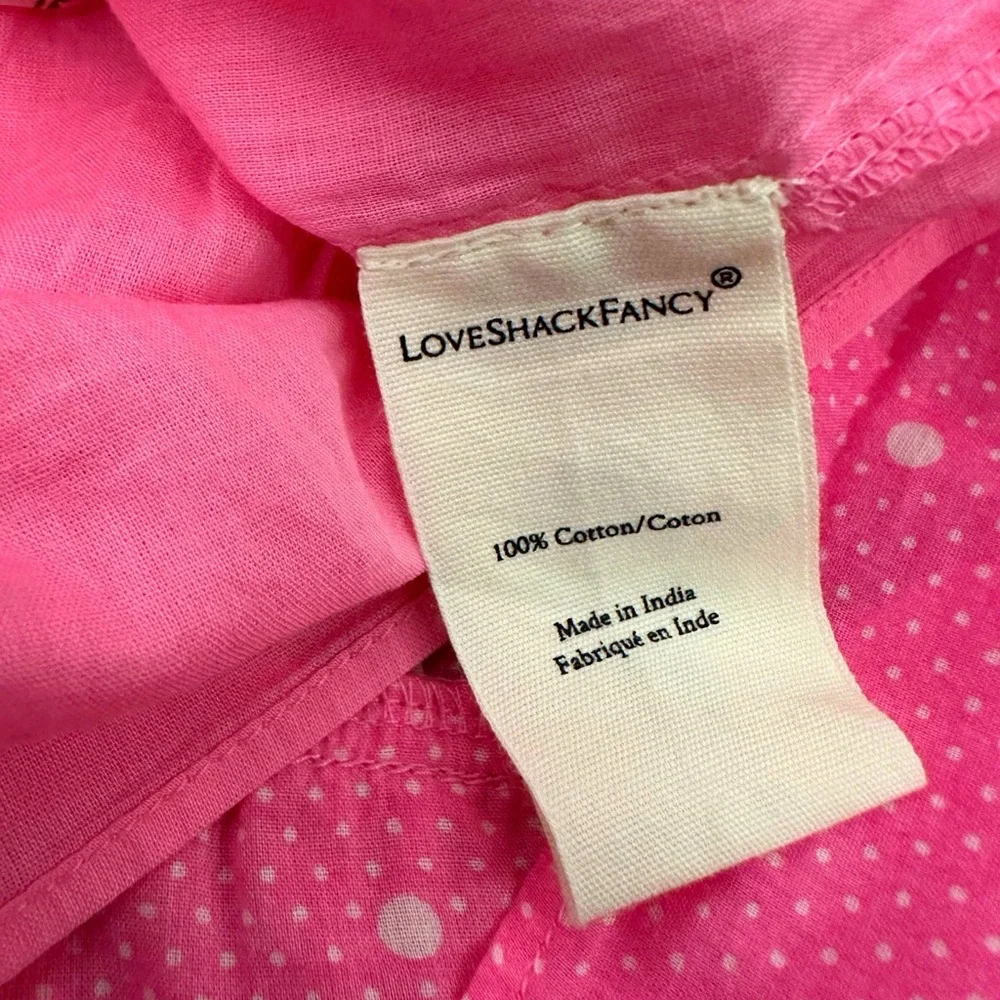 NWT LoveShackFancy Billie Skirt Hot Pink Cherry Size 5-6Y
